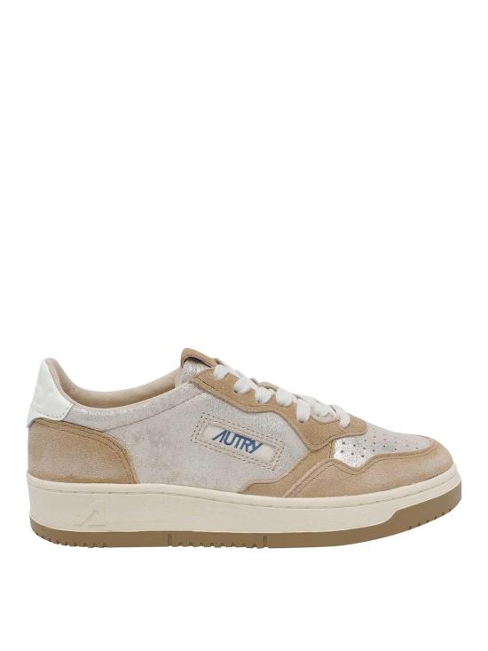 26FW 오트리 메달리스트 로우 레더 스니커즈 AULWYB01 Beige