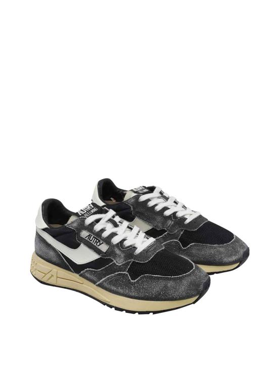 26FW 오트리 릴윈드 로우 나일론 스웨이드 스니커즈 WWLMGQ07 Black - AUTRY