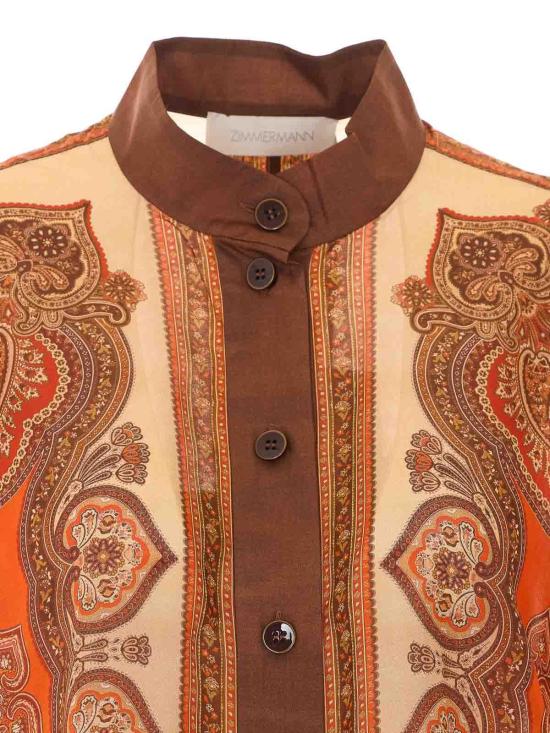 26SS 짐머만 셔츠 1499TSS263TAPA Orange - ZIMMERMANN