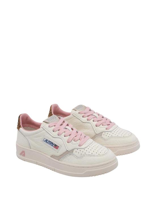 26FW 오트리 메달리스트 로우 레더 스니커즈 AULWNZ01 White - AUTRY