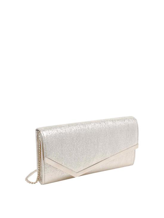 26FW 지미추 클러치/파우치 EMMIEDXBPLATINUMICELIGHTGOLD Gold - JIMMY CHOO
