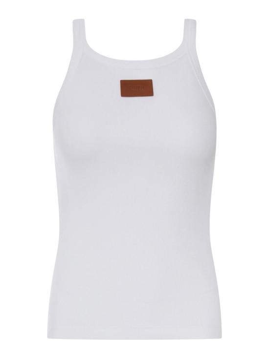 26FW 펜디 민소매 티셔츠 FS7966AW87F0ZNM White