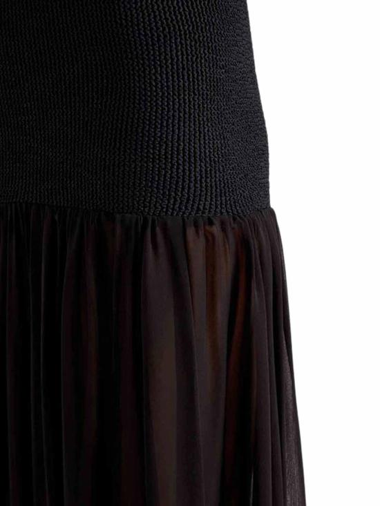 26FW 훈자 지 롱 원피스 DHYBRIDCRGBLACK Black - HUNZA G
