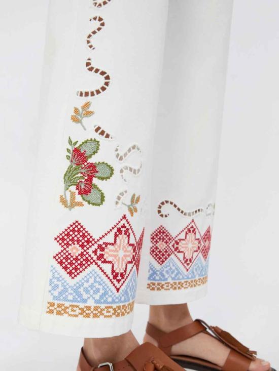 26SS 위켄드막스마라 팔라초 팬츠 2615131012600000 White - WEEKEND MAX MARA