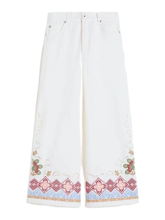 26SS 위켄드막스마라 팔라초 팬츠 2615131012600000 White