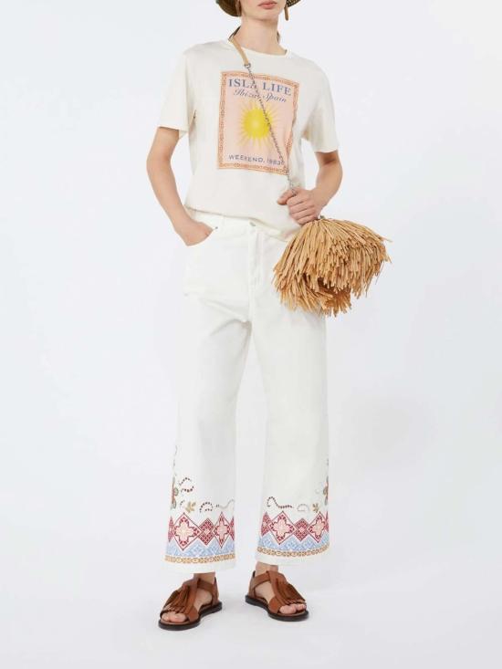 26SS 위켄드막스마라 팔라초 팬츠 2615131012600000 White - WEEKEND MAX MARA