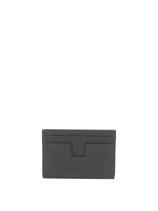 26FW 톰포드 그레인 레더 카드 홀더 Y0232LCL158STBG Grey - TOMFORD
