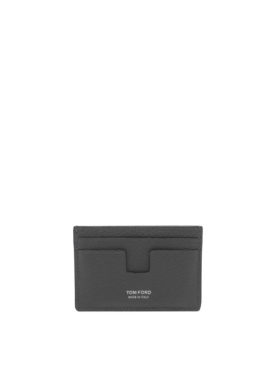 26FW 톰포드 그레인 레더 카드 홀더 Y0232LCL158STBG Grey
