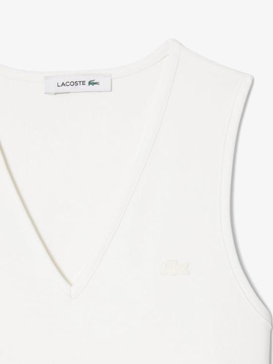 26SS 라코스테 롱 원피스 EF243270V White - LACOSTE