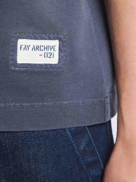 26SS 페이 반팔 티셔츠 MPMB352119TZGDU807 DARK BLUE - FAY