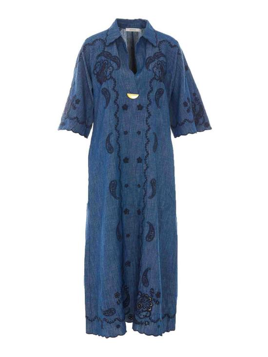 26FW 짐머만 미디 원피스 8358DSS261RWBLU Blue