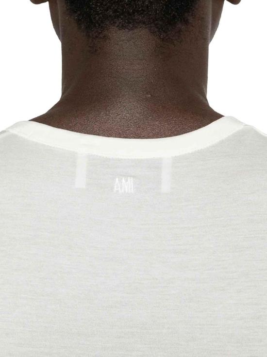 26SS 아미 민소매 티셔츠 HTP820JE0211136 White - AMI