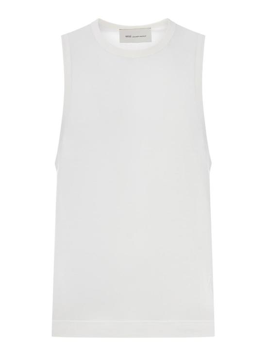 26SS 아미 민소매 티셔츠 HTP820JE0211136 White