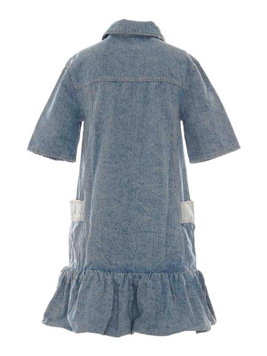 26SS 가니 패치워크 데님 드레스 A1030482567 Blue - GANNI