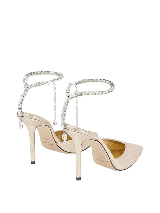 26FW 지미추 힐/펌프스 SAEDA100DQMPLATINUMCRYSTAL Gold - JIMMY CHOO