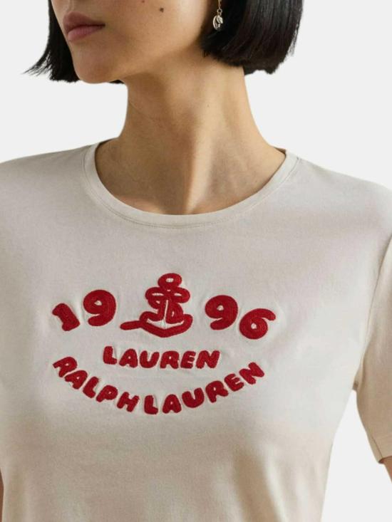 26SS 랄프 로렌 반팔 티셔츠 200B21053002 BEIGE - RALPH LAUREN