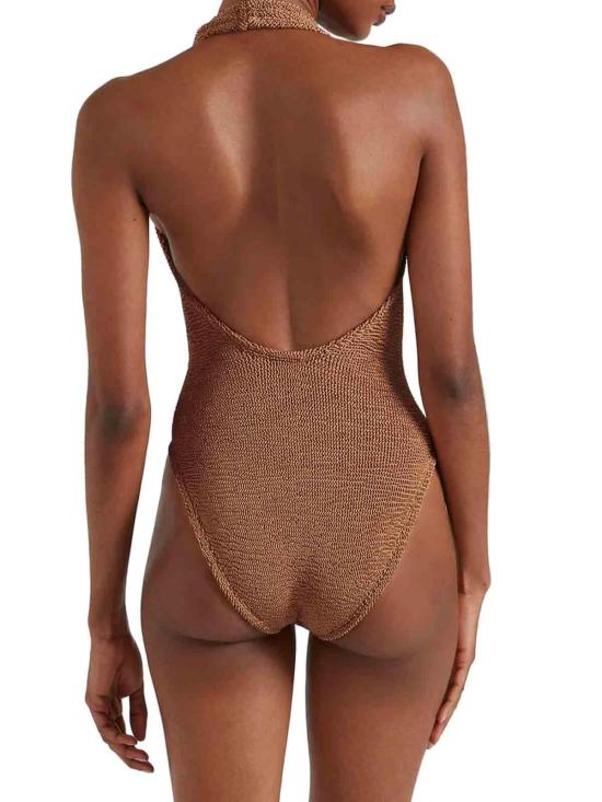 26FW 훈자 지 원피스 SSANDYCRMETALLIC Brown - HUNZA G