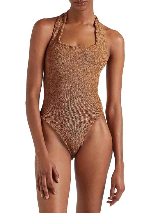 26FW 훈자 지 원피스 SSANDYCRMETALLIC Brown - HUNZA G