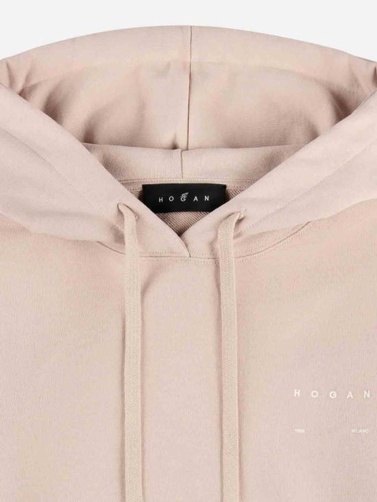 26SS 호간 후드 티셔츠 KQWB5520330ZFUM001 Light Pink - HOGAN