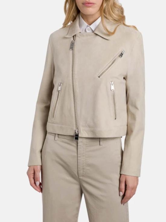 26SS 돈답 가죽 자켓 DJ784PL0586DXXX004 White - DONDUP