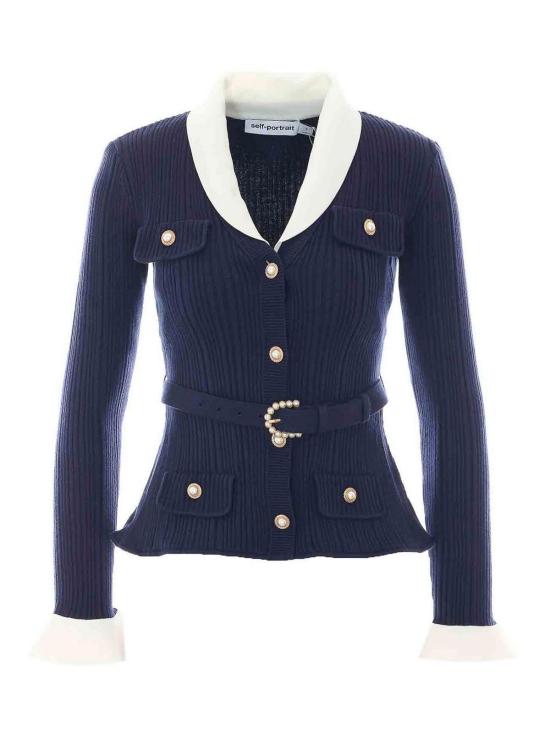 26SS 셀프 포트레이트 가디건 131CNAVY Blue