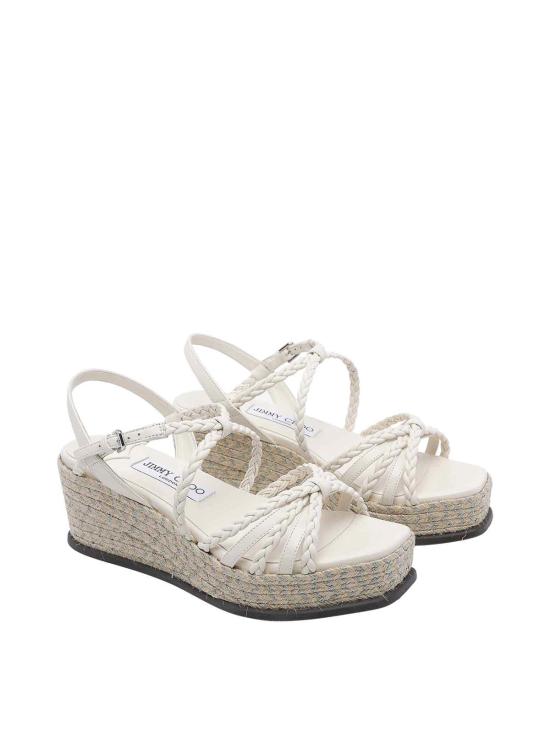26FW 지미추 샌들 NYRA60ZKQLATTENATURAL White - JIMMY CHOO