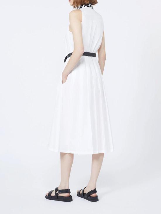 26SS 막스마라 스튜디오 미디 원피스 2616221072600000 White - MAX MARA STUDIO