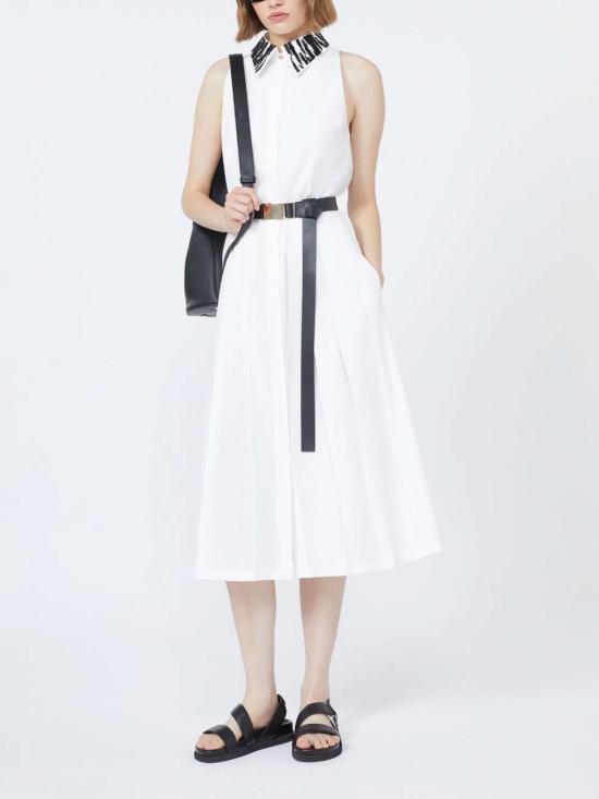 26SS 막스마라 스튜디오 미디 원피스 2616221072600000 White - MAX MARA STUDIO