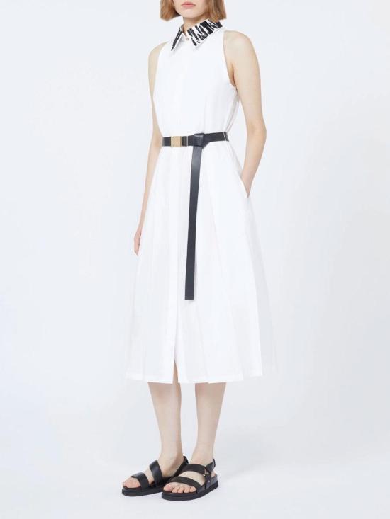 26SS 막스마라 스튜디오 미디 원피스 2616221072600000 White - MAX MARA STUDIO