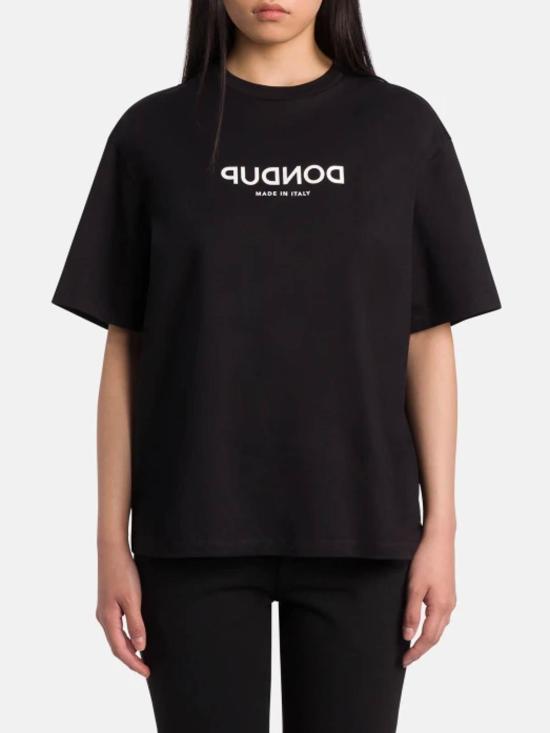 26SS 돈답 반팔 티셔츠 DS074JF0271DMD3999 BLACK - DONDUP
