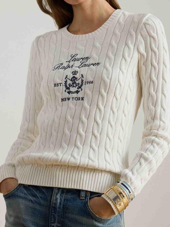 26SS 랄프 로렌 긴팔 티셔츠 200P03508003 White - RALPH LAUREN