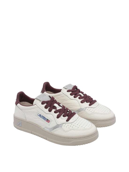 26FW 오트리 메달리스트 로우 레더 스니커즈 AULWNE19 White - AUTRY
