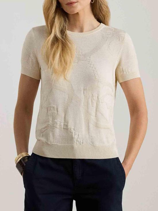 26SS 랄프 로렌 반팔 티셔츠 200P03475001 Beige - RALPH LAUREN