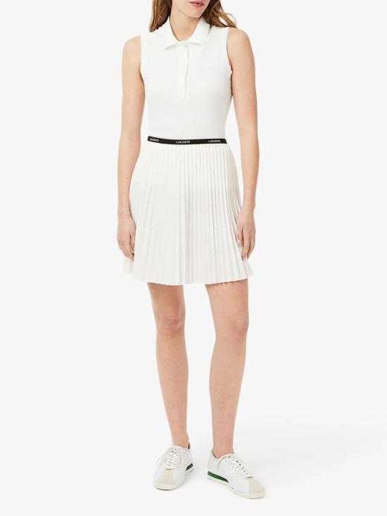 26SS 라코스테 숏 스커트 JF140370V White - LACOSTE