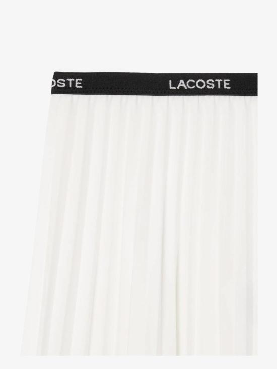 26SS 라코스테 숏 스커트 JF140370V White - LACOSTE