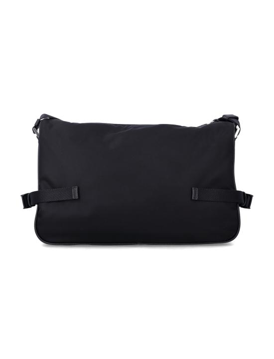 26FW 프라다 라지 리나일론 앤 사피아노 레더 숄더백 2VH1912DMG F0002 NERO - PRADA