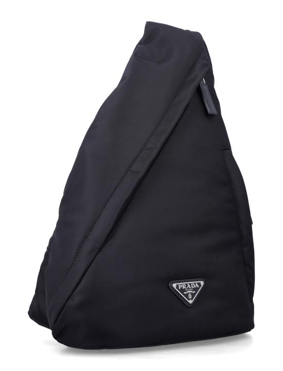 26FW 프라다 삼각로고 리나일론 가죽 백팩 슬링백 2VZ0922DMG F0002 NERO - PRADA