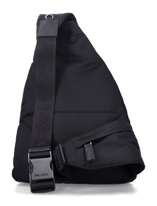 26FW 프라다 삼각로고 리나일론 가죽 백팩 슬링백 2VZ0922DMG F0002 NERO - PRADA