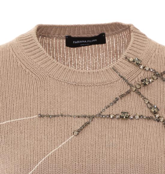 26FW 파비아나 필리피 반팔 티셔츠 MAD216F490 M2870165 Beige - FABIANA FILIPPI