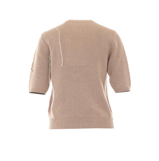 26FW 파비아나 필리피 반팔 티셔츠 MAD216F490 M2870165 Beige - FABIANA FILIPPI