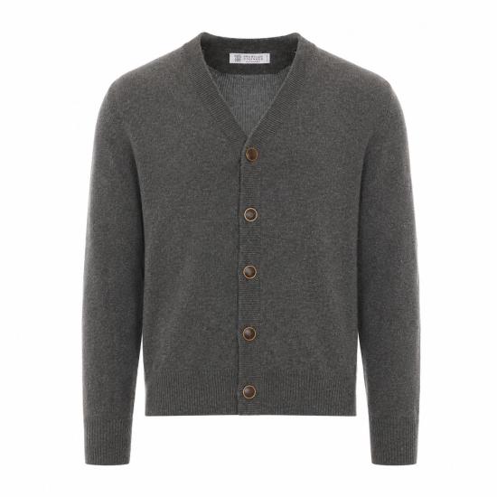 26FW 브루넬로 쿠치넬리 가디건 M22709806 C079 Grey