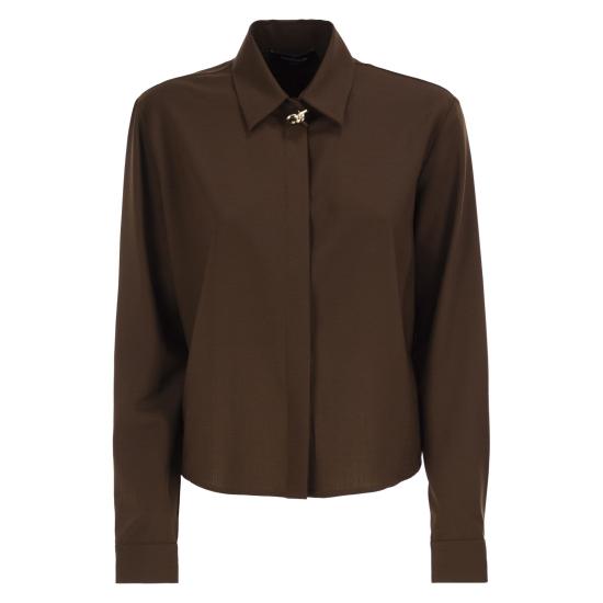 26FW 파비아나 필리피 블라우스/셔츠 CAD216F312 DARK BROWN