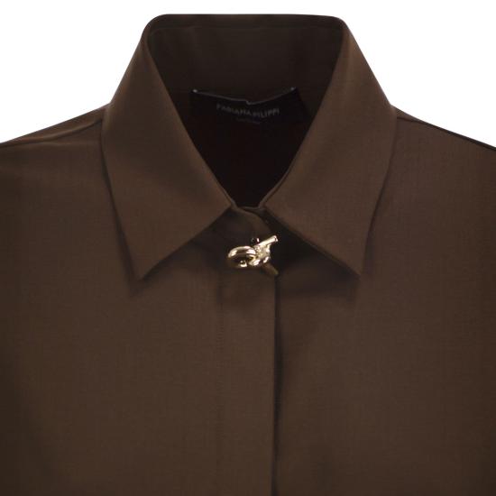 26FW 파비아나 필리피 블라우스/셔츠 CAD216F312 DARK BROWN - FABIANA FILIPPI