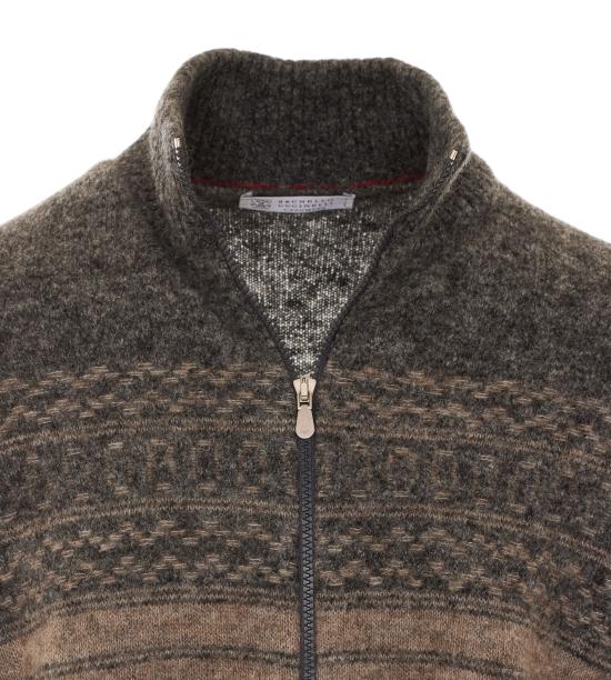 26FW 브루넬로 쿠치넬리 가디건 MTF710016 CTR58 Brown - BRUNELLO CUCINELLI