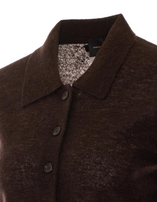 26FW 핑코 가디건 107331 A3IQM05 Brown - PINKO
