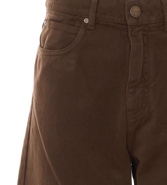 26FW 핑코 스트레이트 팬츠 103857 A3KUL72 Brown - PINKO