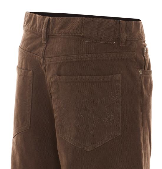 26FW 핑코 스트레이트 팬츠 103857 A3KUL72 Brown - PINKO