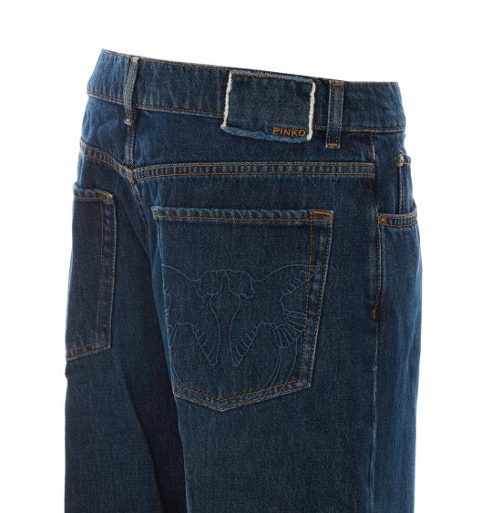 26FW 핑코 데님 팬츠 101733 A3HGPJB Blue - PINKO