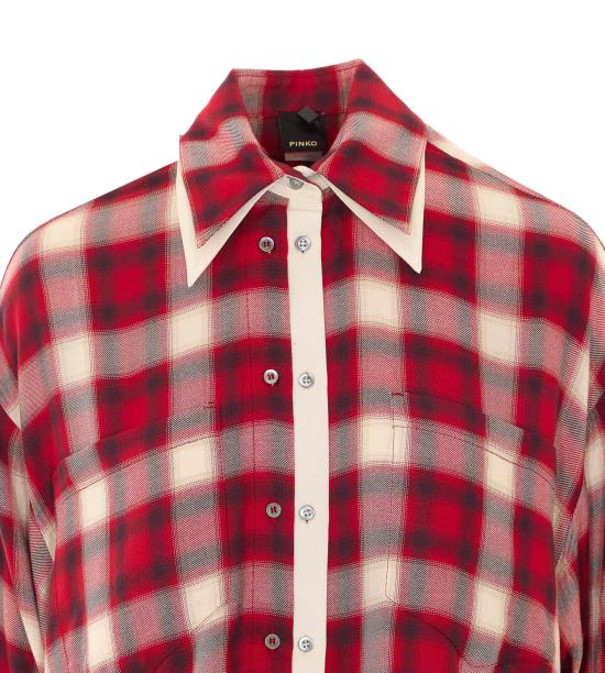 26FW 핑코 셔츠 107383 A3HJRZ5 RED - PINKO