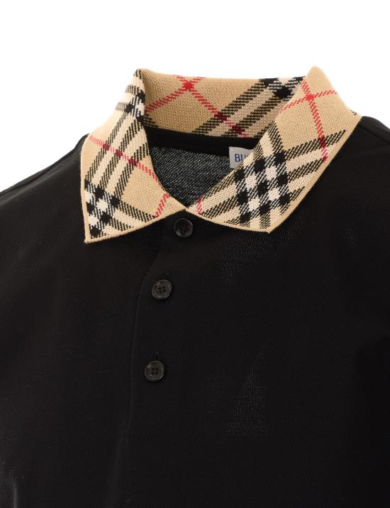 26FW 버버리 폴로 티셔츠 8126965 A1189 Black - BURBERRY